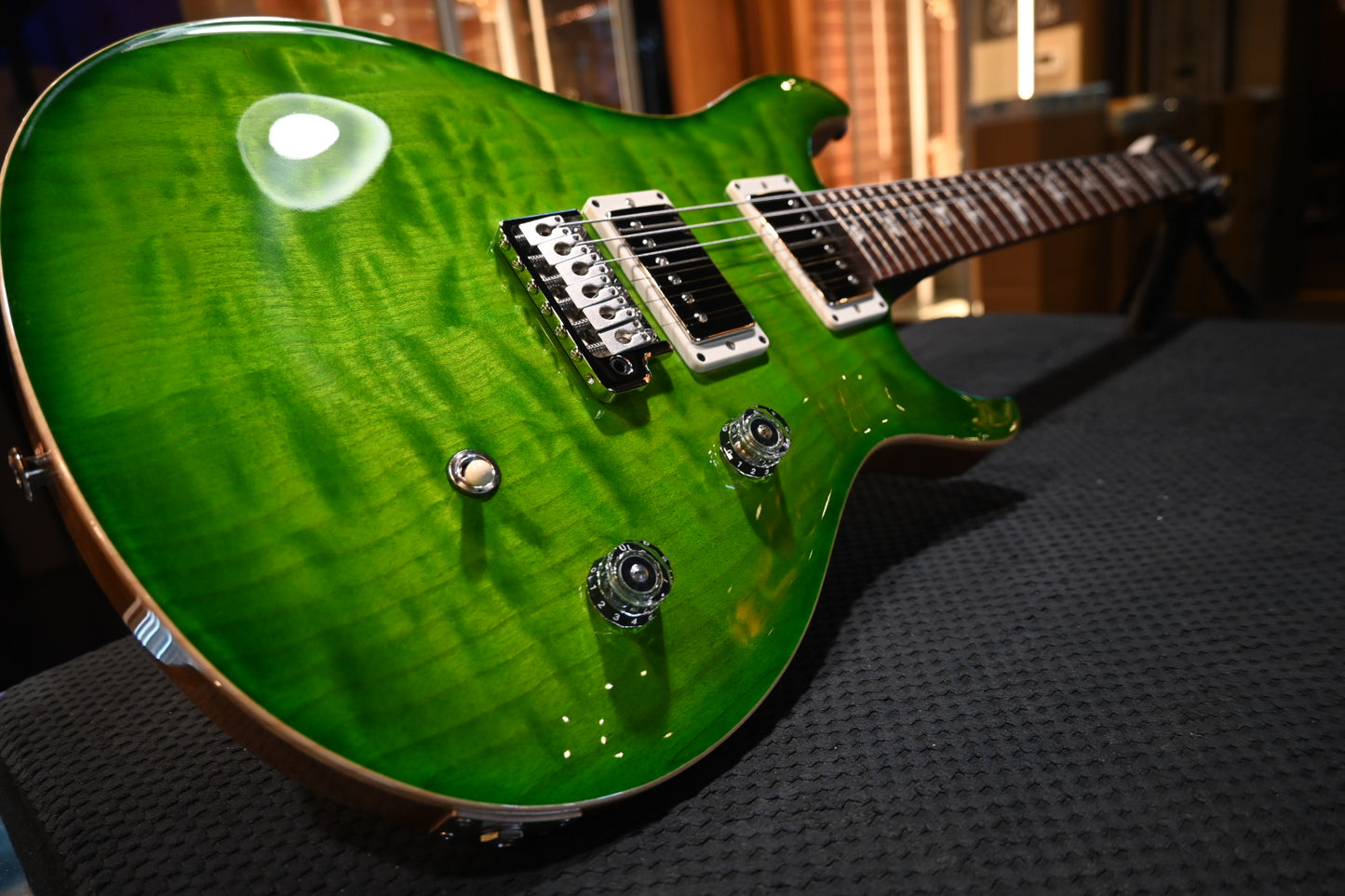 PRS Wood Library CE 24 Quilt - Eriza Verde Guitar #0690 - Danville Music