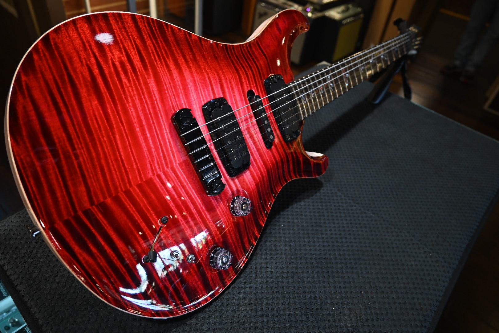 PRS Private Stock Modern Eagle V 2023 - Blood Red Glow Guitar #10254 - Danville Music