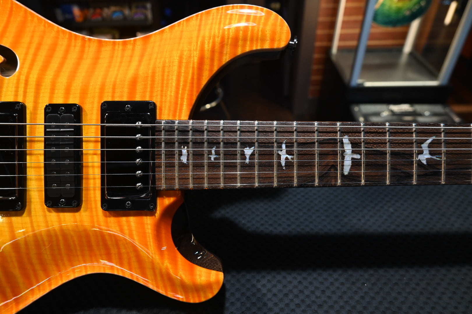 PRS Private Stock Special Semi-Hollow LTD 2022 - Citrus Glow Guitar #10060 - Danville Music