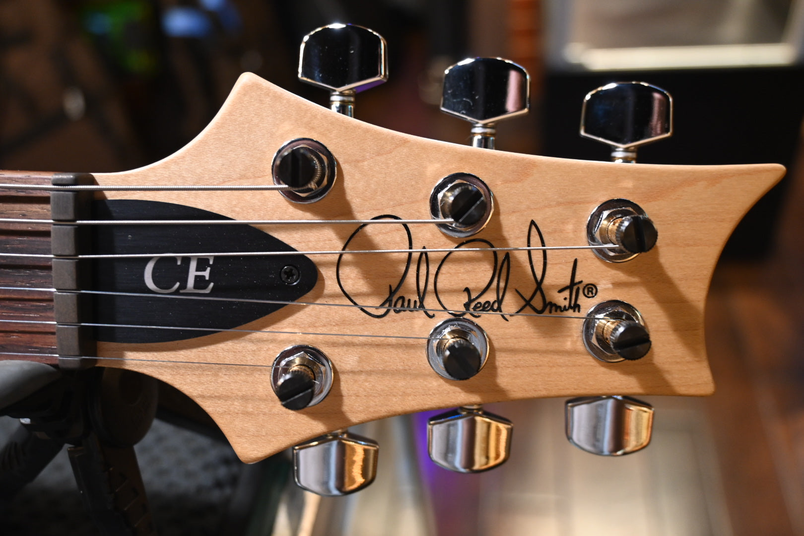 PRS CE 24 Semi-Hollow - Black Amber Guitar #7486 - Danville Music