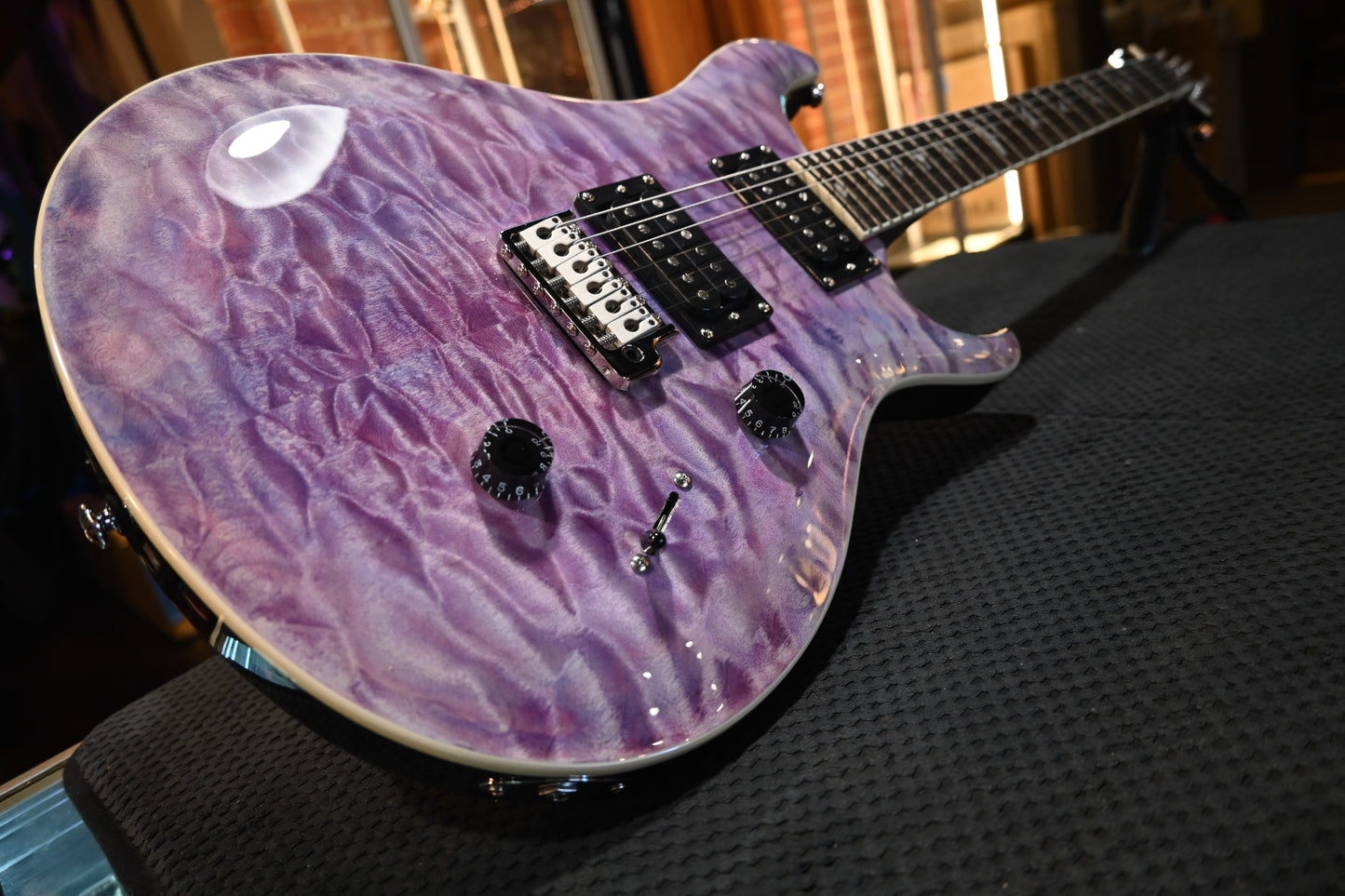 PRS SE Custom 24 Quilt - Violet Guitar #8178 - Danville Music