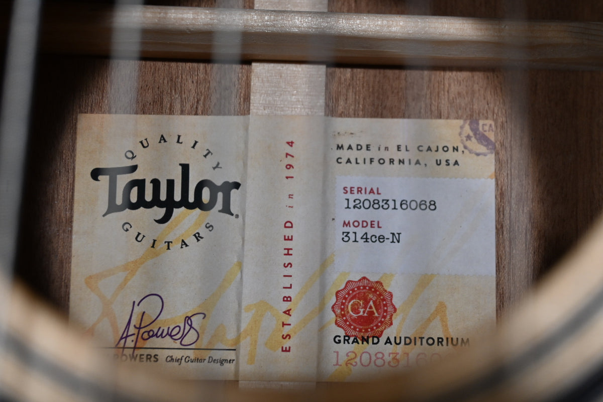 Taylor 314ce-N Nylon Guitar #6068