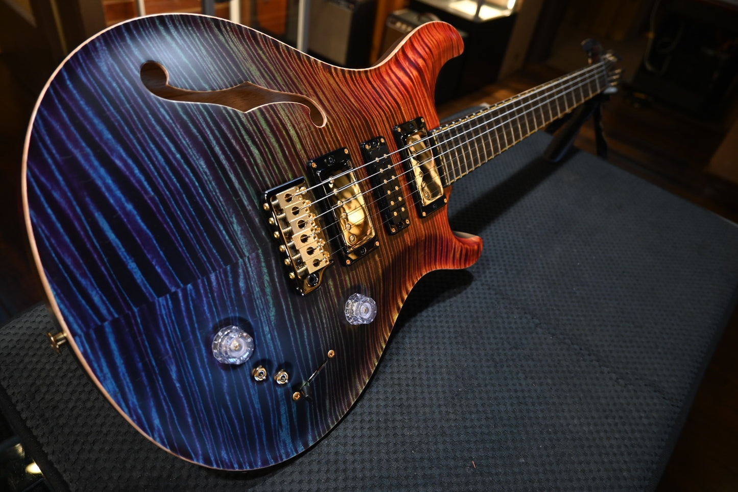 PRS Private Stock Special Semi-Hollow - Zombie Fade Satin Guitar #10776 - Danville Music