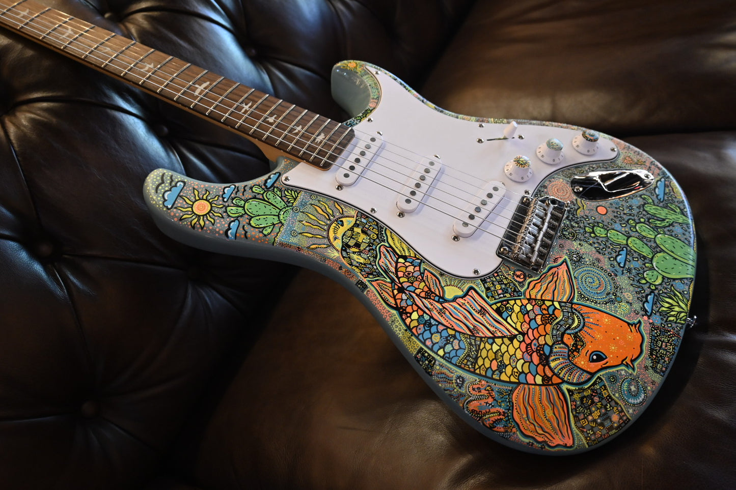 PRS SE Silver Sky Danville Music X Rosati “Desert Dreams” Edition - Stone Blue Guitar #2065 - Danville Music