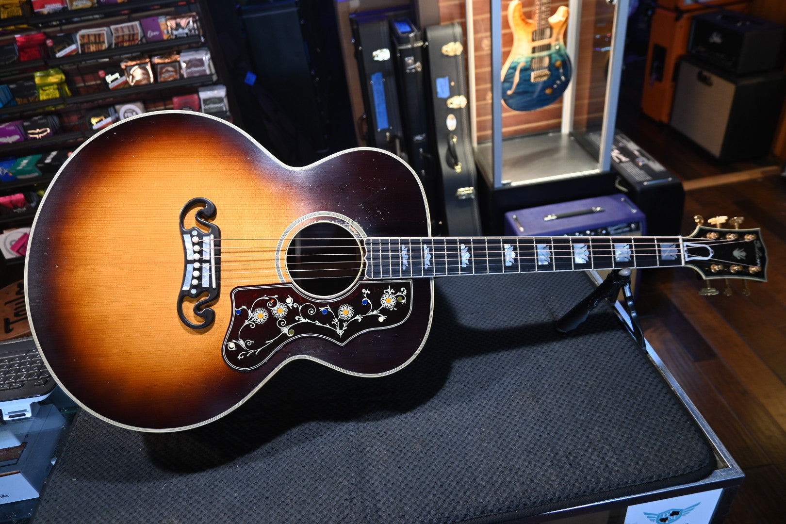 Gibson Custom Shop Pre-War SJ-200 Rosewood - Faded Vintage Sunburst Guitar #5050 - Danville Music