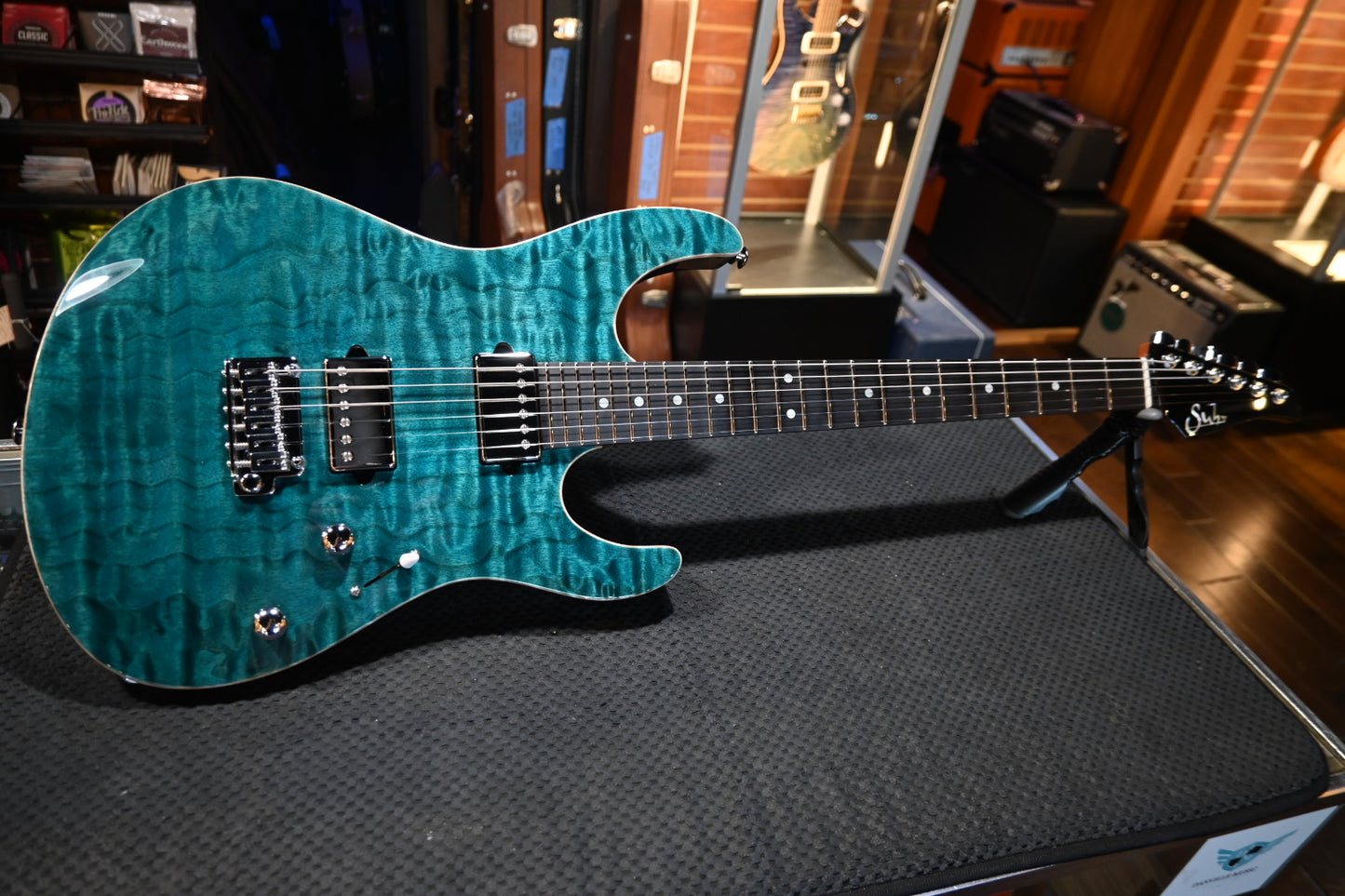 Suhr Custom Modern - Trans Teal Guitar #6271 USED