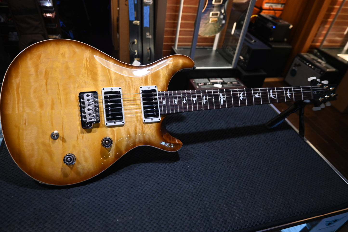 PRS Wood Library CE 24 Quilt - Livingston Lemondrop Guitar #0704 - Danville Music
