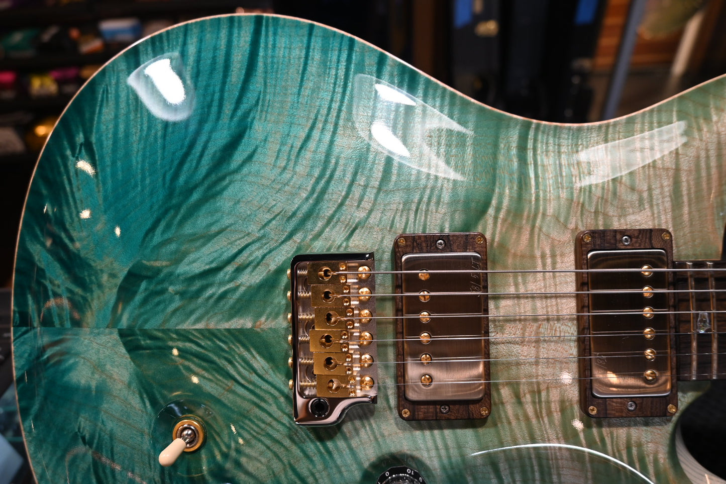 PRS Private Stock Custom 24-08 “The Vortex” - Bahamian Blue Reverse Dragon’s Breath Guitar #11681