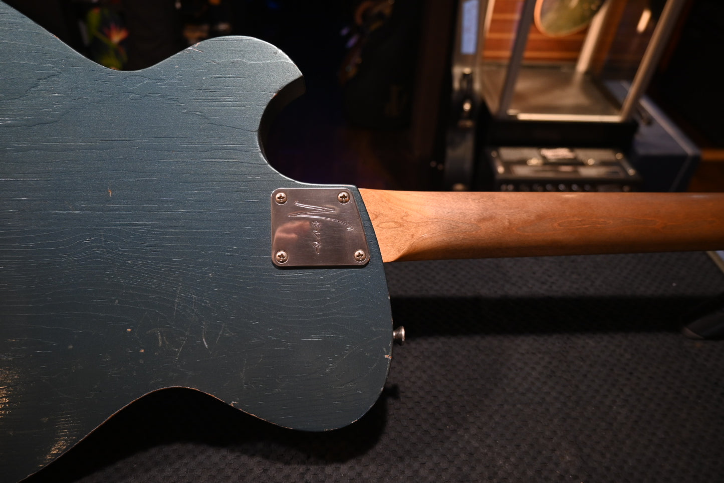 Novo Nucleus Solus H2 - Aged Pelham Blue Guitar #5234 - Danville Music