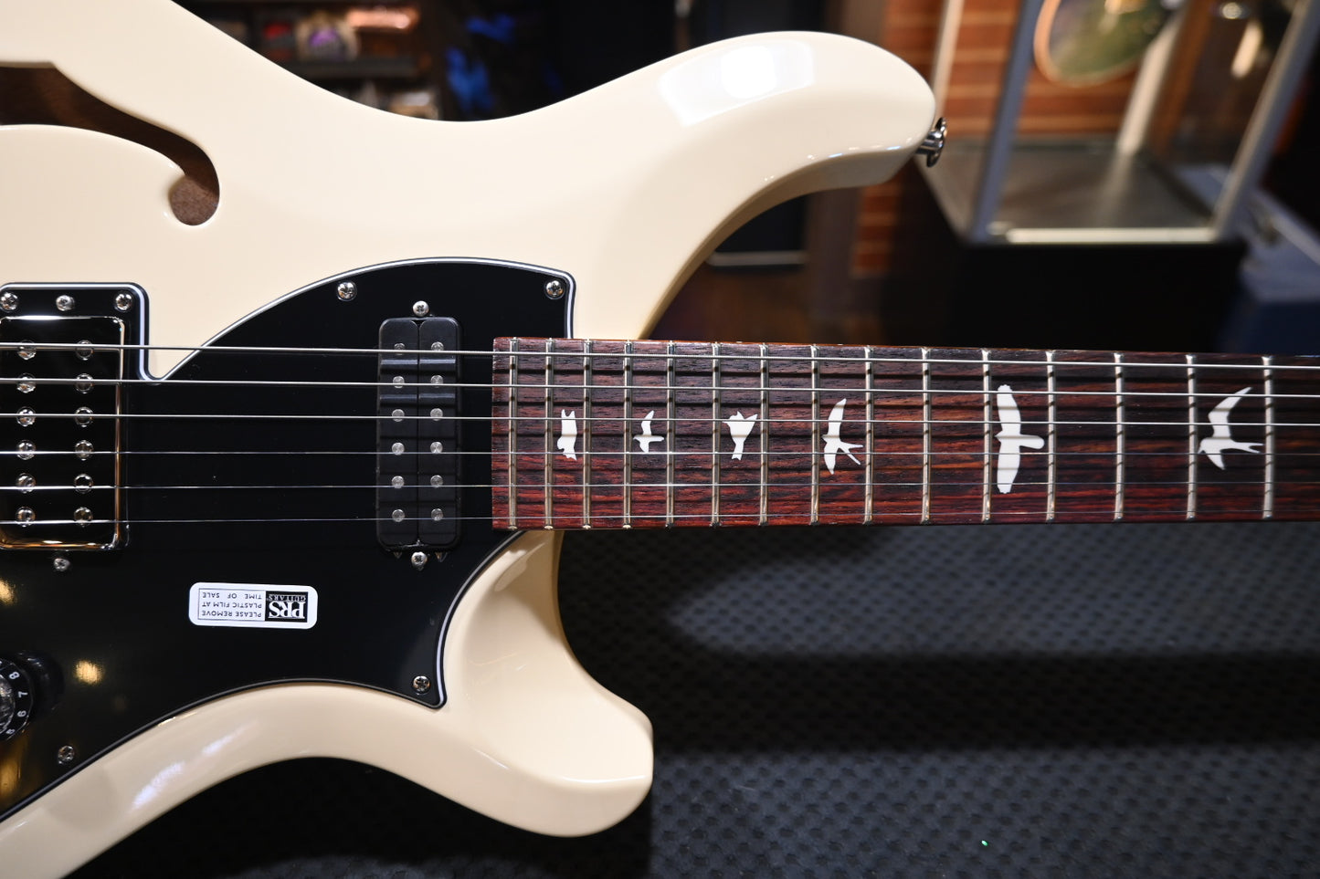 PRS S2 Vela Semi-Hollow - Antique White Guitar #0935 - Danville Music