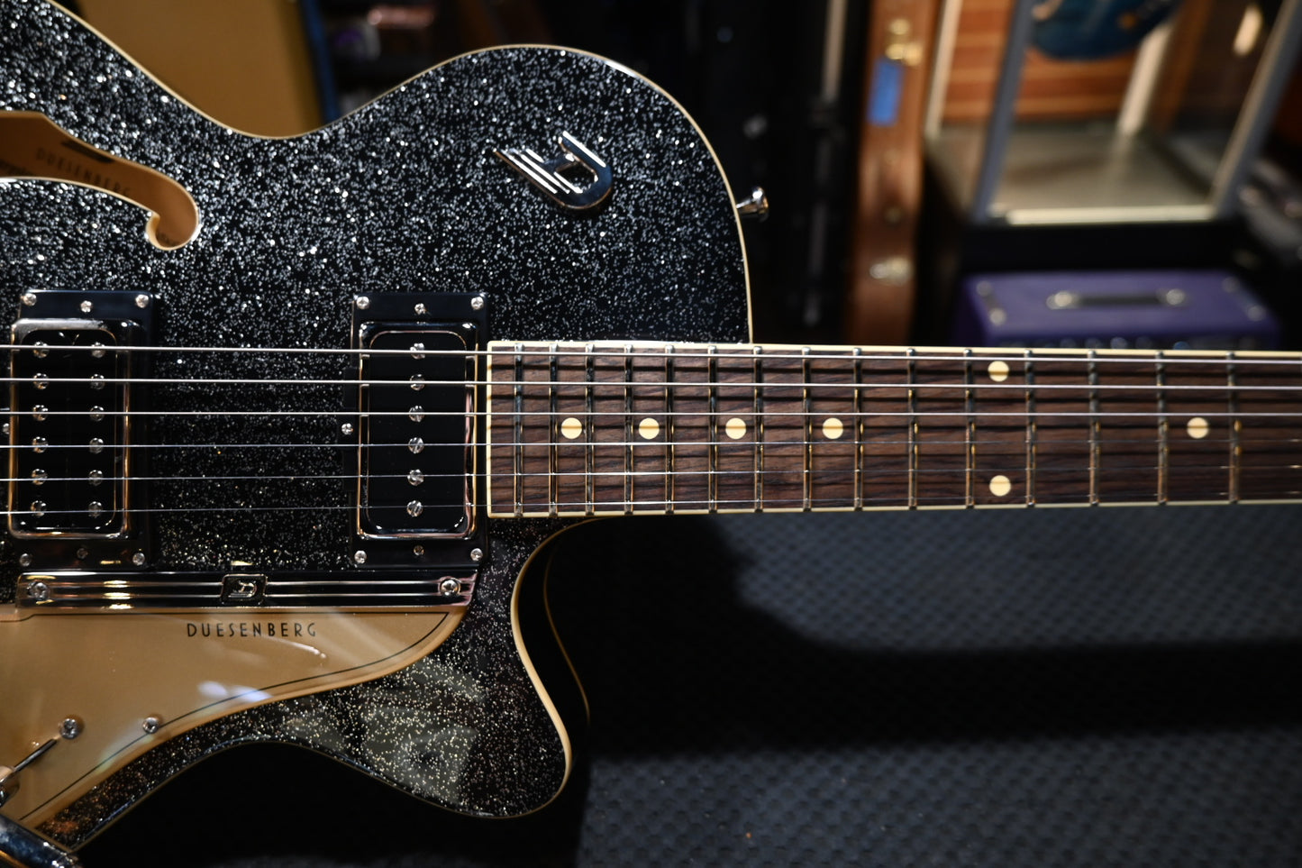 Duesenberg Starplayer TV - Black Sparkle Guitar #1775