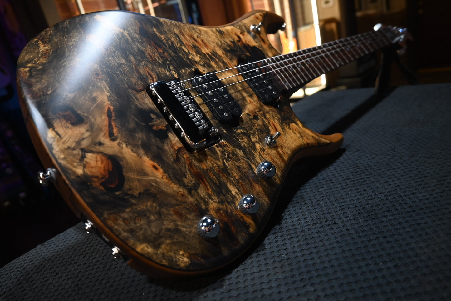 Music Man BFR JP15 - Butterscotch Burl Guitar #0092 - Danville Music