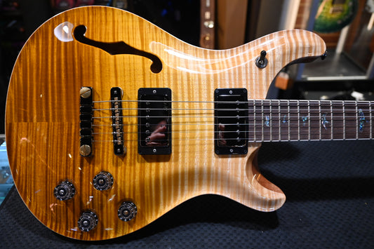 PRS Wood Library McCarty 594 Semi-Hollow Danville Music 35th Anniversary Artist Top - Gold Storm Fade Guitar #2877 - Danville Music