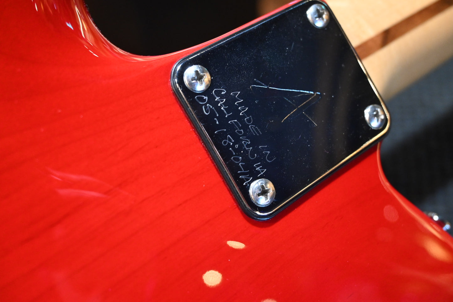 Tom Anderson T Classic Contoured 2004 - Translucent Red Guitar #804A PRE-OWNED - Danville Music
