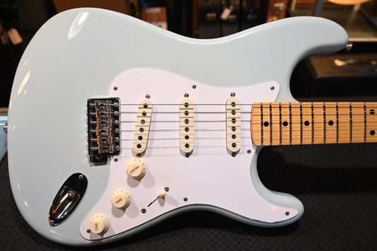Fender Custom Shop 1957 Stratocaster Time Capsule Finish - Aged Sonic Blue Guitar #4757 - Danville Music