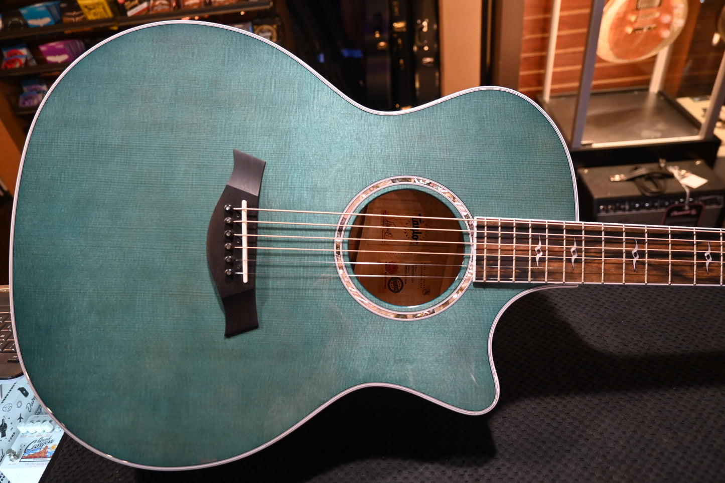 Taylor Custom Select 614ce - Koi Blue Guitar #4107 - Danville Music