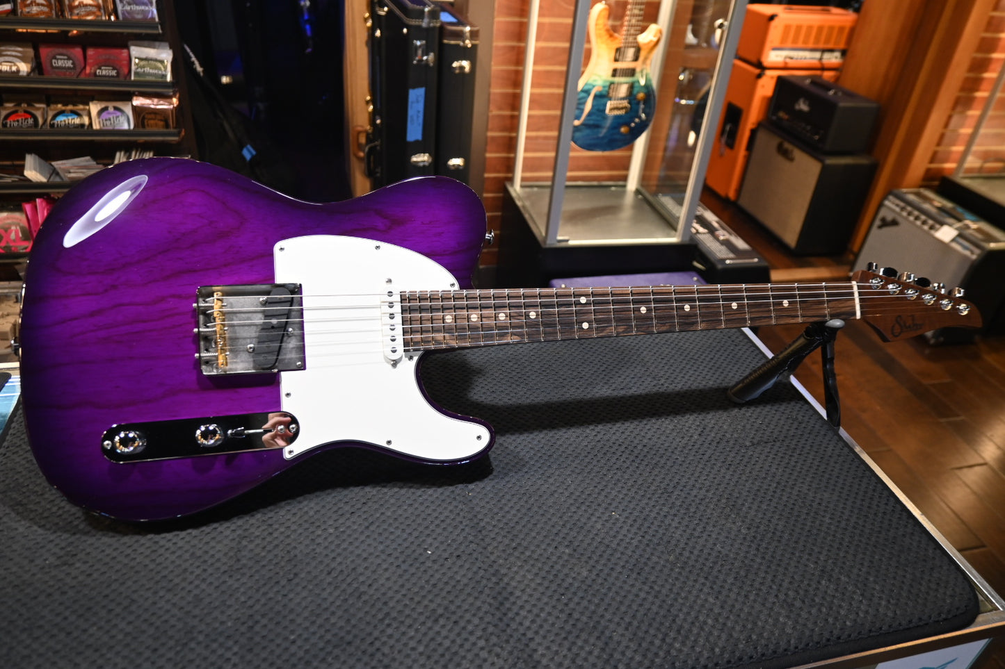 Suhr Custom Modern T - Trans Purple Burst Guitar #9880 - Danville Music