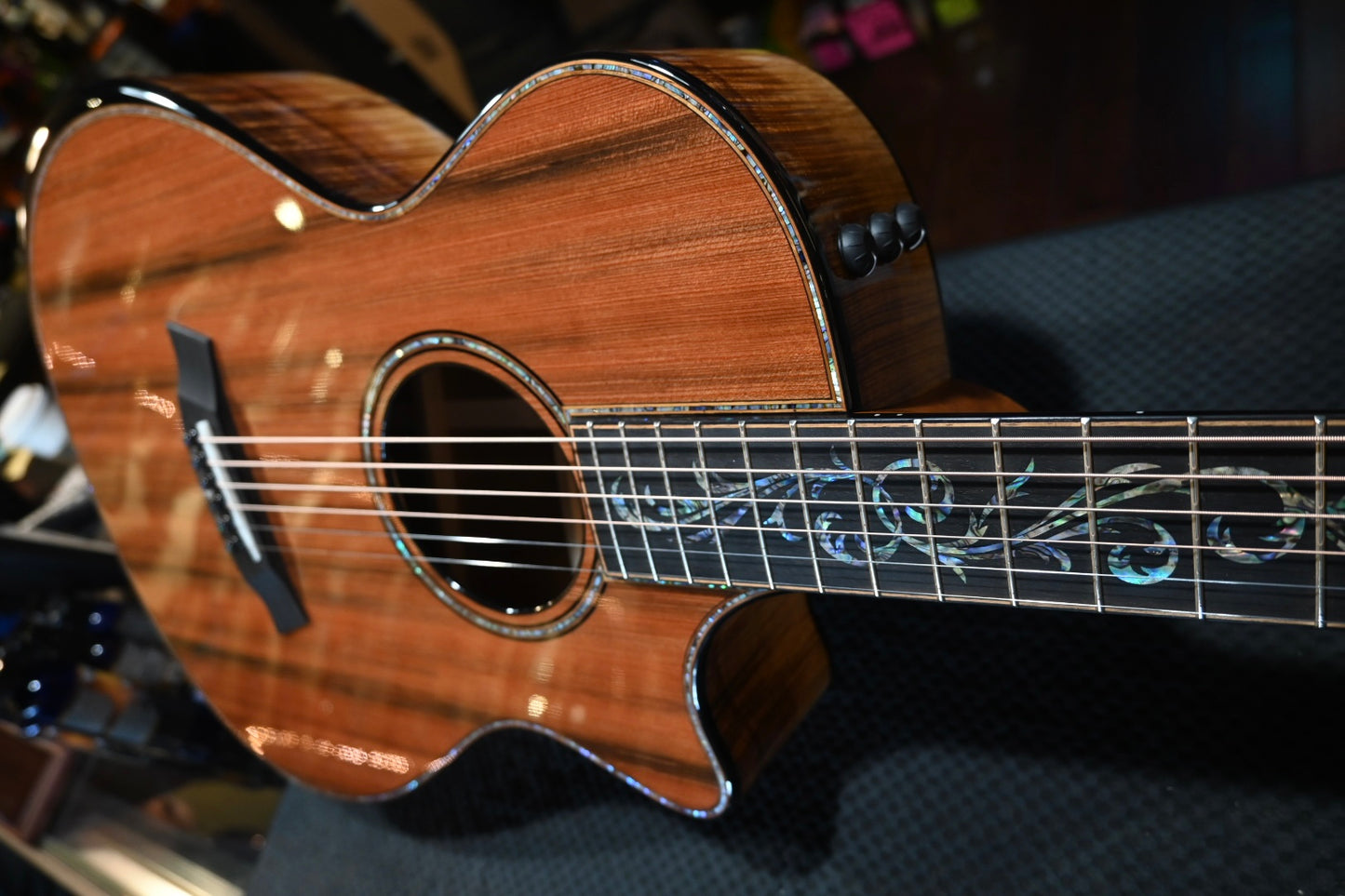 Taylor Custom GC 12-Fret Grand Concert Catch #32 Sinker Redwood/Master Grade Koa Guitar #4121 - Danville Music