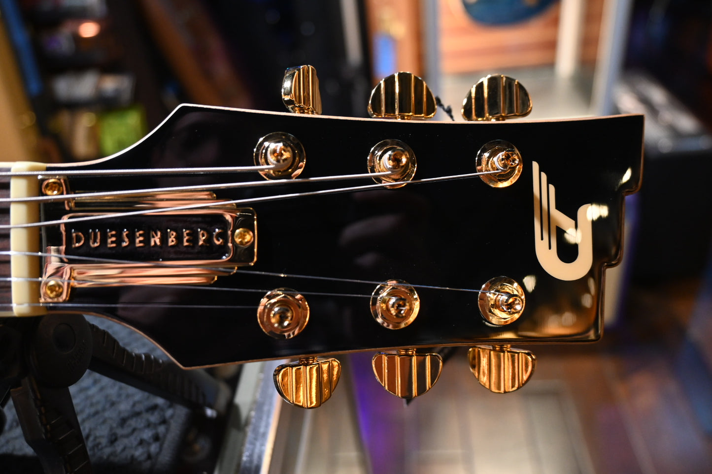 Duesenberg Starplayer TV Custom - Black Guitar #0223