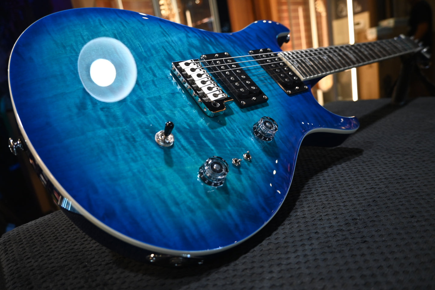 PRS SE Custom 24-08 Quilt - Lake Blue Guitar #3451