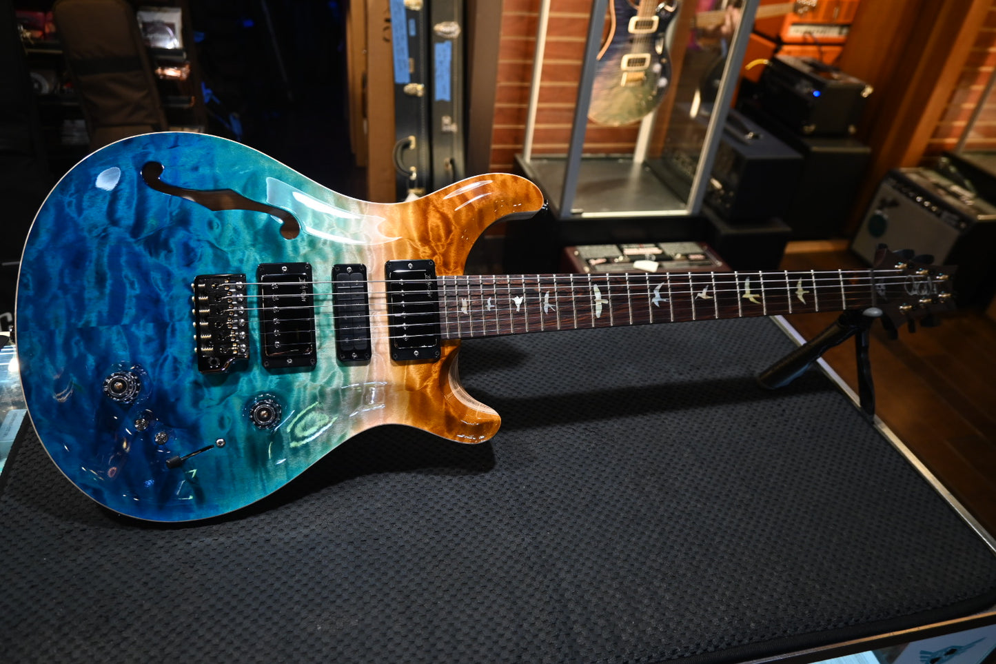 PRS Wood Library Special Semi-Hollow Danville Music 35th Anniversary Artist Top - Beach Fade Guitar #5861