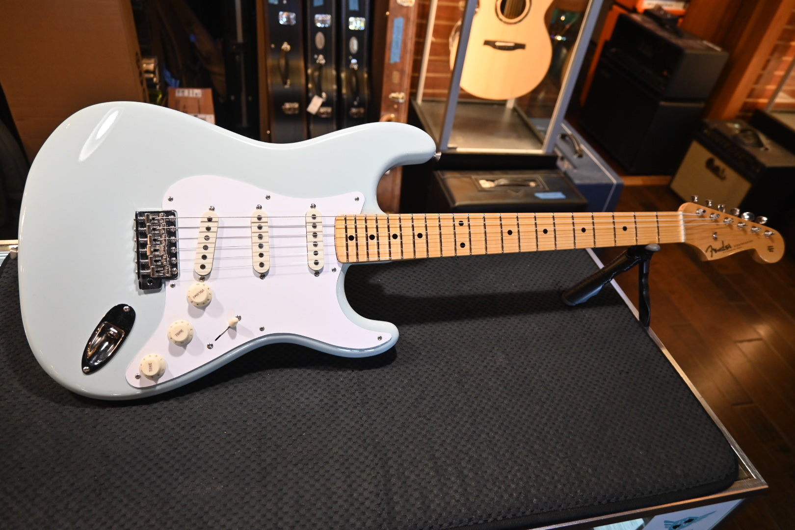 Fender Custom Shop 1957 Stratocaster Time Capsule Finish - Aged Sonic Blue Guitar #4757 - Danville Music