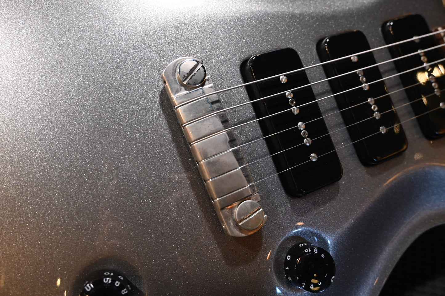 PRS Custom 22 Soapbar 2009 - Platinum Metallic Guitar #3366 - Danville Music