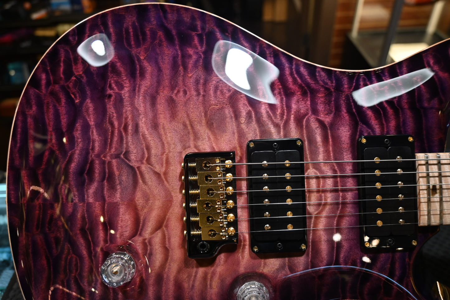 PRS Private Stock Custom 24 - Replicant Purple Glow Guitar #10772 - Danville Music