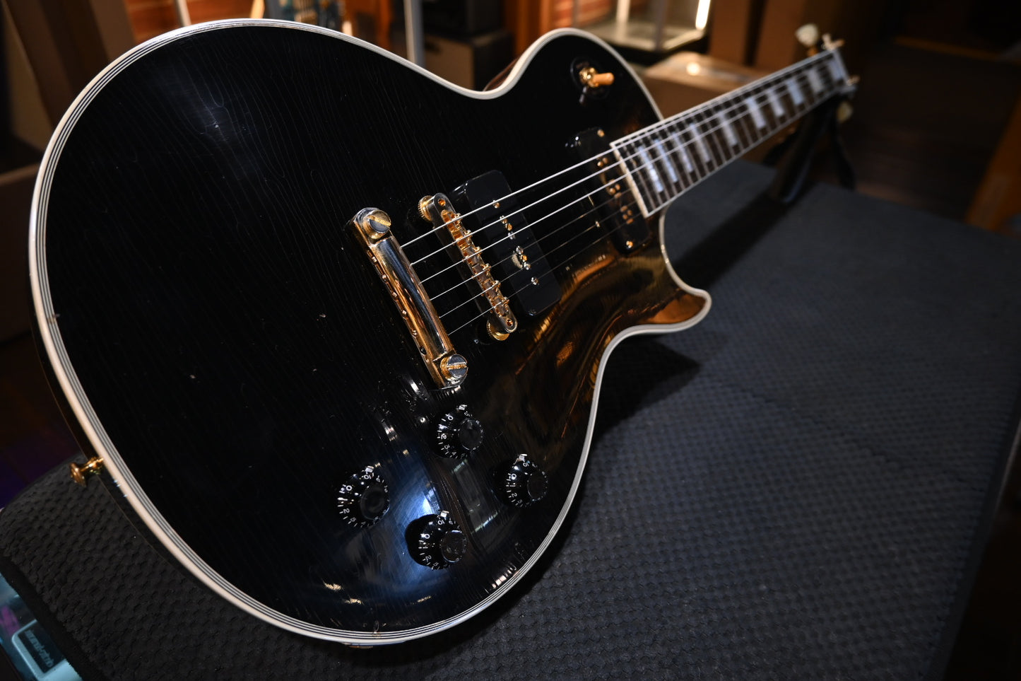 Gibson Custom Shop 1954 Les Paul Custom 2020 Relic - Ebony Guitar #0045