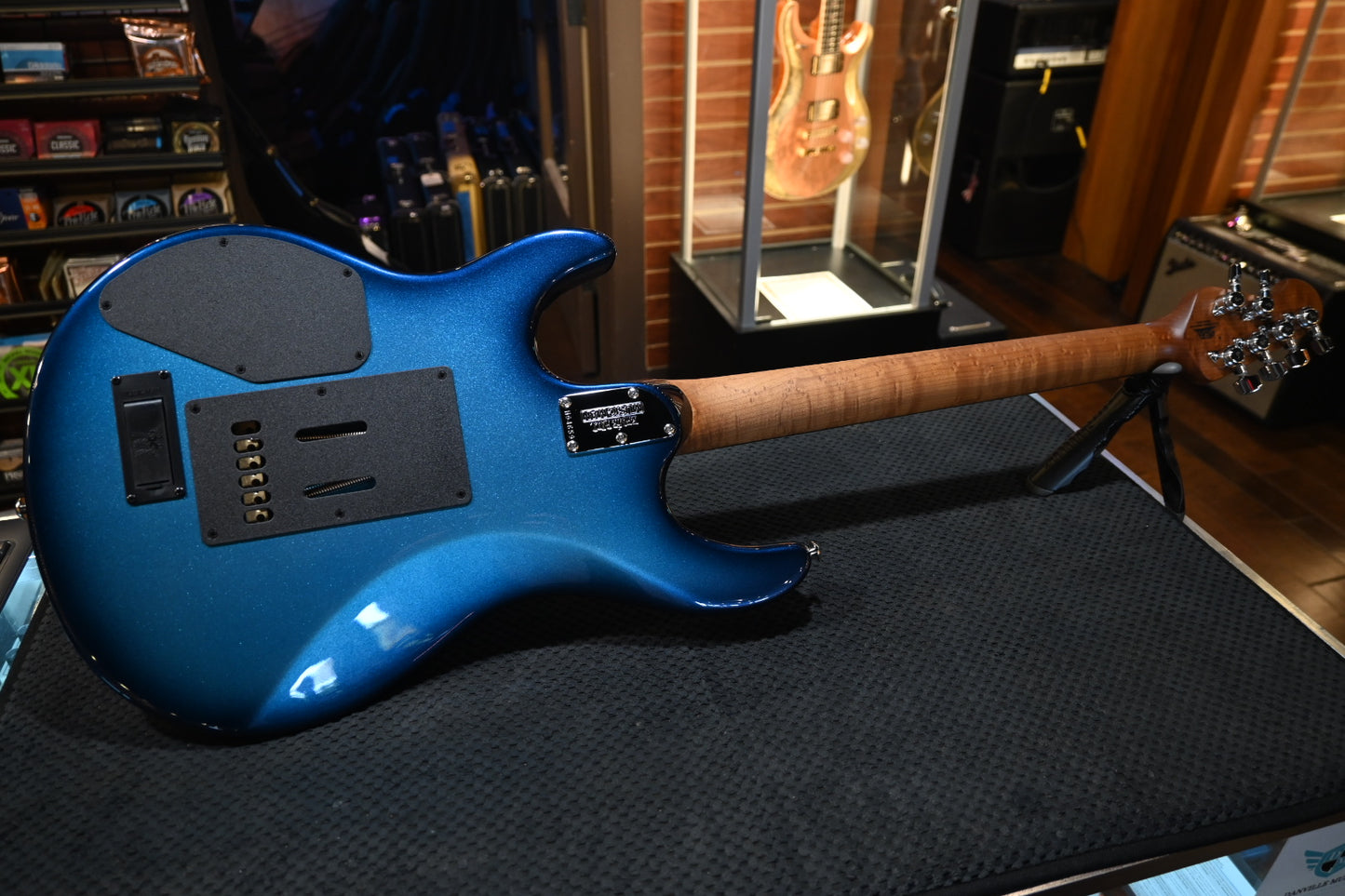 Music Man Luke 4 SSS - Blue Diesel Guitar #4659 - Danville Music