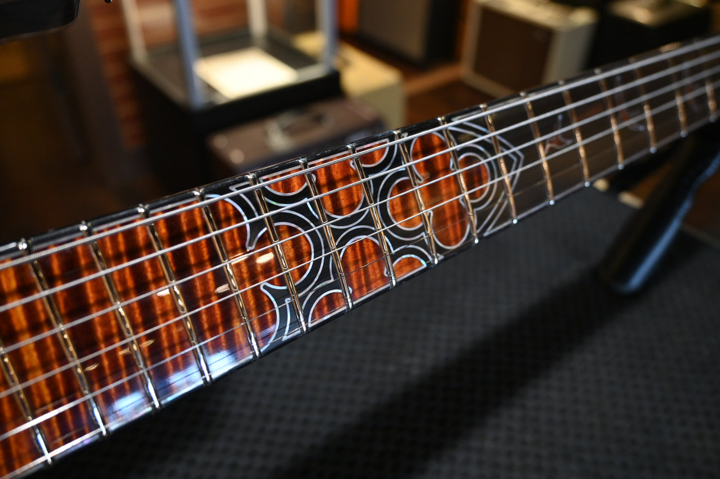 PRS Private Stock Hollowbody II Piezo Gothic - Electric Tiger Glow Guitar #10569 - Danville Music