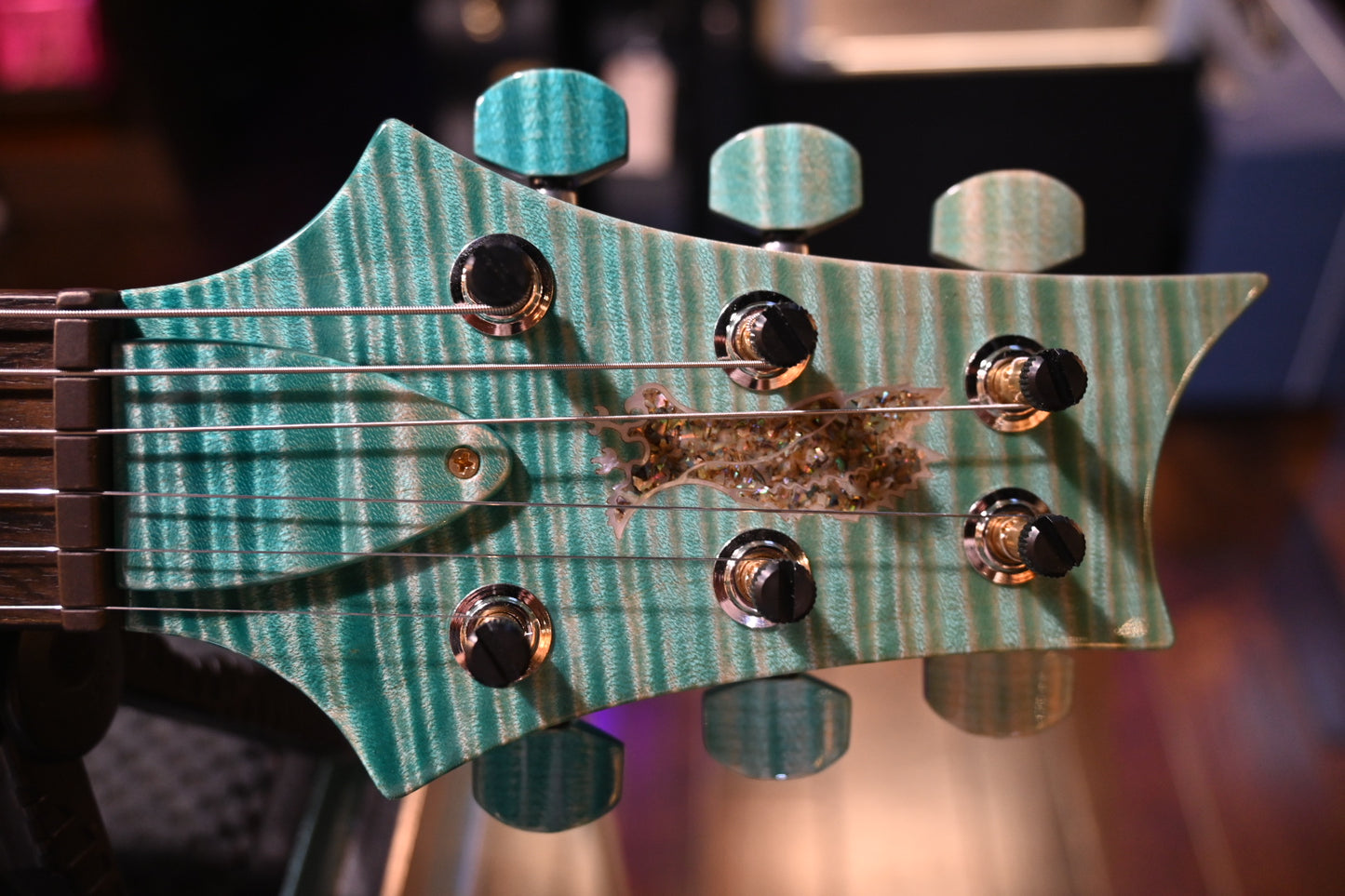 PRS Private Stock Custom 24-08 “The Vortex” - Bahamian Blue Reverse Dragon’s Breath Guitar #11681