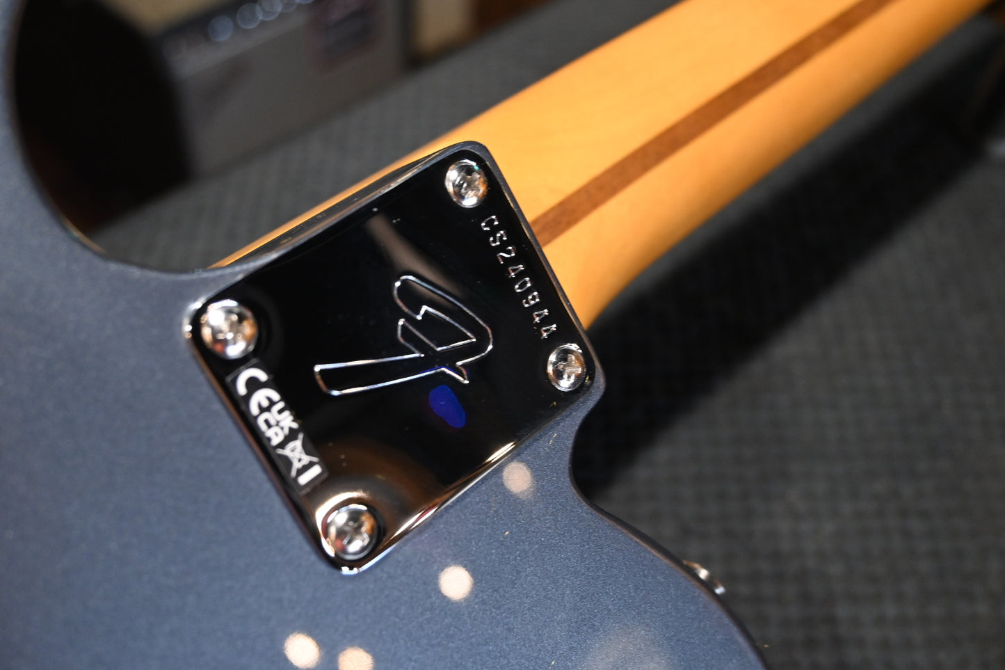 Fender Chris Shiflett Cleaver Telecaster Deluxe - Charcoal Frost Metallic Guitar #0944 - Danville Music