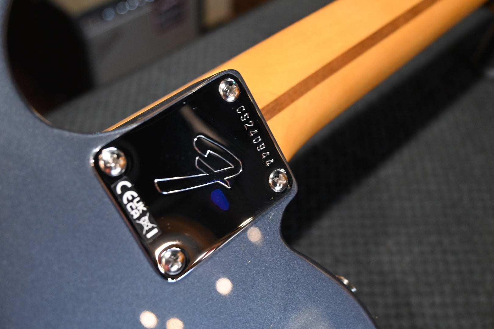 Fender Chris Shiflett Cleaver Telecaster Deluxe - Charcoal Frost Metallic Guitar #0944 - Danville Music