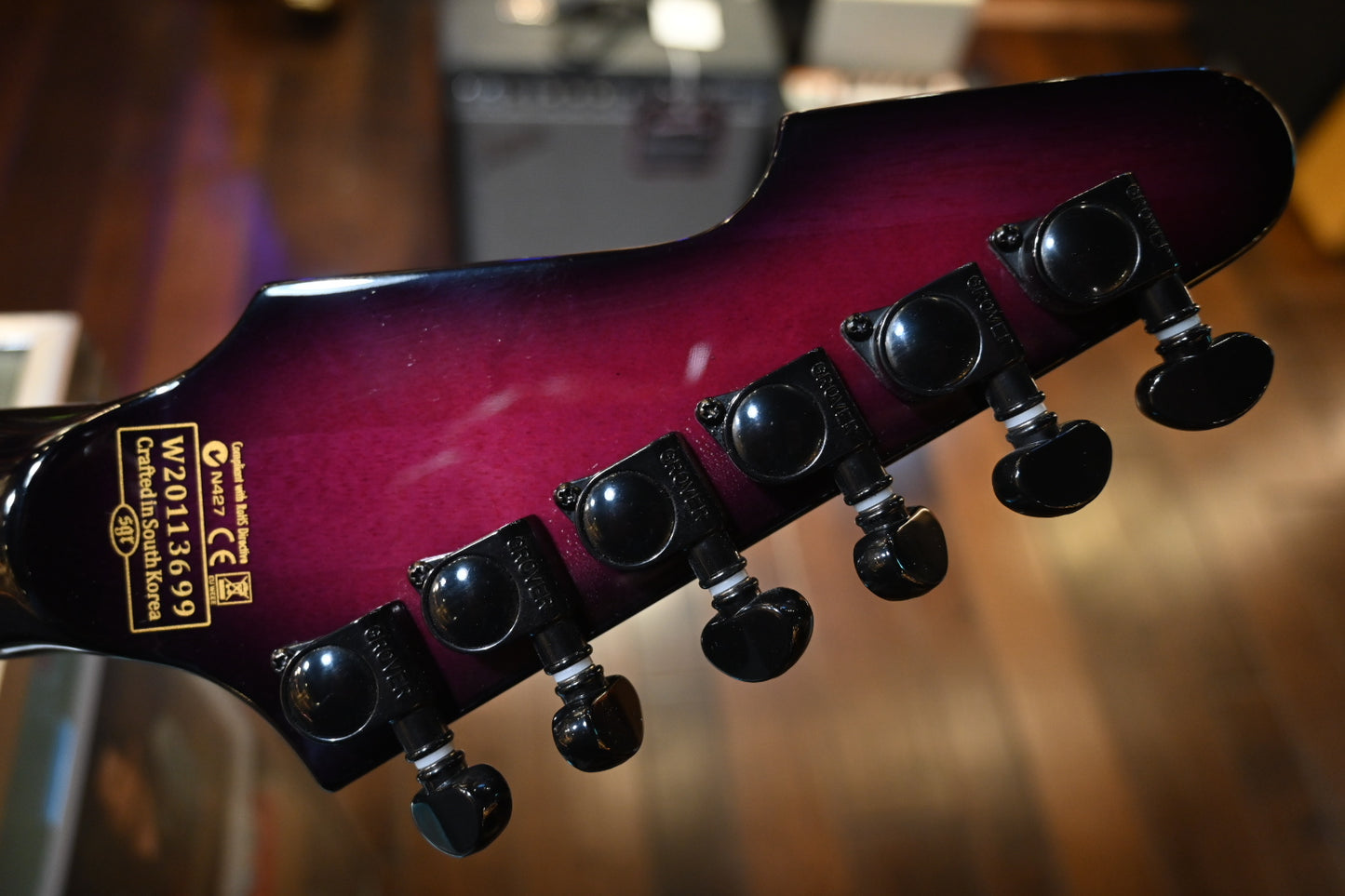 Schecter E-1 FR S - Trans Purple Burst Guitar #3699 - Danville Music