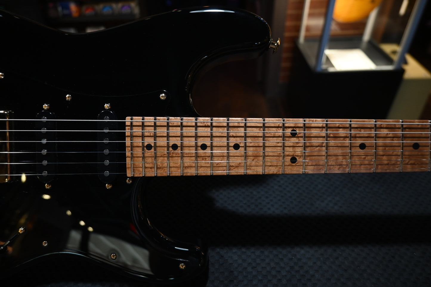 Suhr Mateus Asato Signature Series Classic S Guitar - Black #4441 - Danville Music