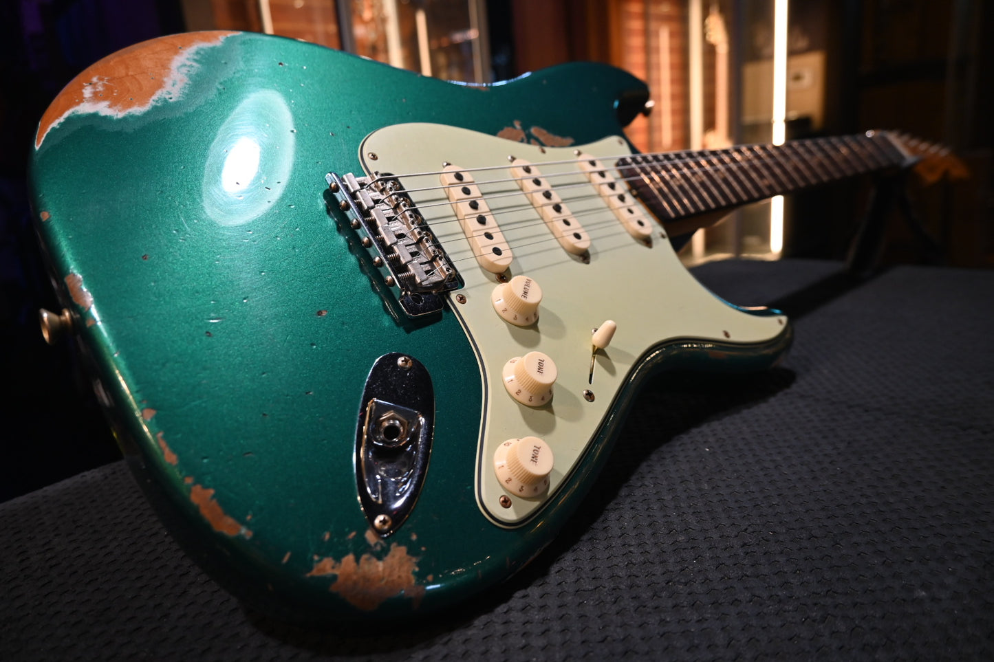 Fender Custom Shop Custom 1959 Stratocaster Heavy Relic - British Racing Green Guitar #3501