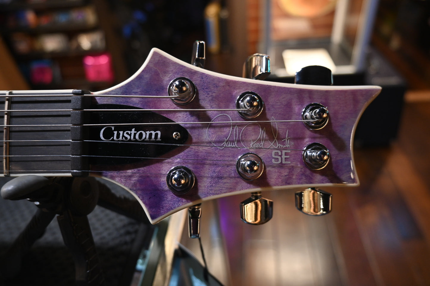 PRS SE Custom 24 Quilt - Violet Guitar #8178 - Danville Music