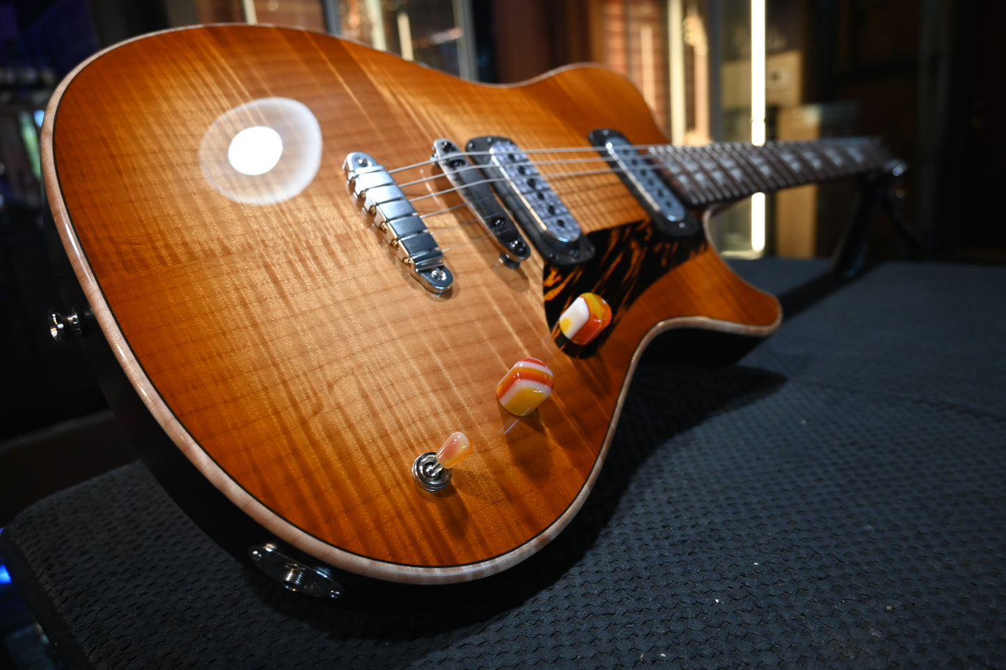 Powers Electric A-Type Select Maple FF42 Hard Tail 2025 - Wild Honey Burst Guitar #B101