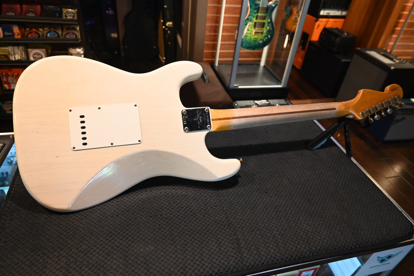 Fender Custom Shop 1956 Stratocaster Journeyman - Aged White Blonde Guitar #4817 - Danville Music