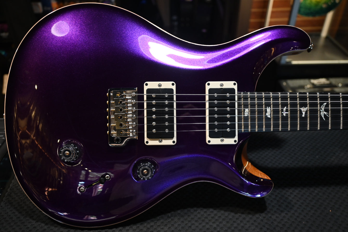 PRS Customer 24 - Violet Metallic/Natural Back Guitar #6273 - Danville Music