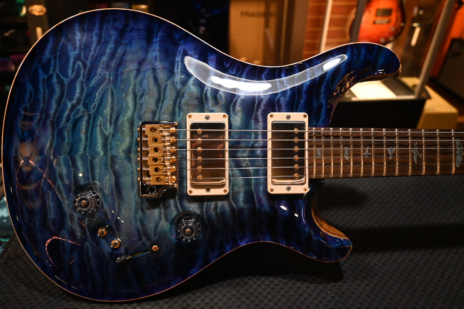 PRS Private Stock Custom 24-08 2020 Quilt - Aqua Violet Glow Guitar #8963 - Danville Music