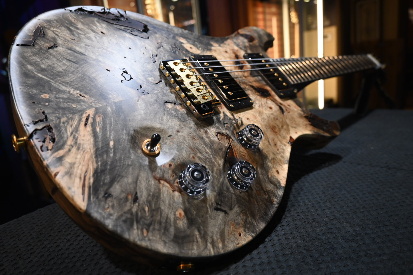 PRS Private Stock DGT Buckeye Burl - Satin Natural Guitar #11672 - Danville Music
