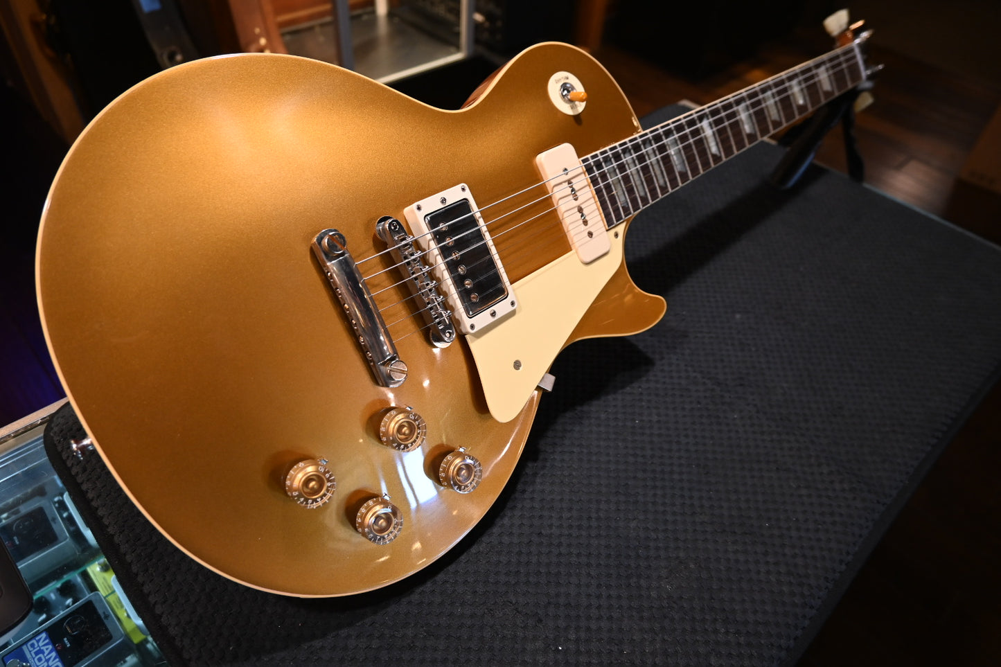 Gibson Custom Shop 1956 Les Paul Standard Reissue Goldtop VOS PSL - Double Gold Guitar #5204 - Danville Music