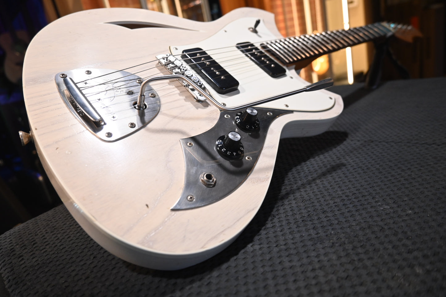 Novo Nucleus Miris J - Mary Kaye White Guitar #4674