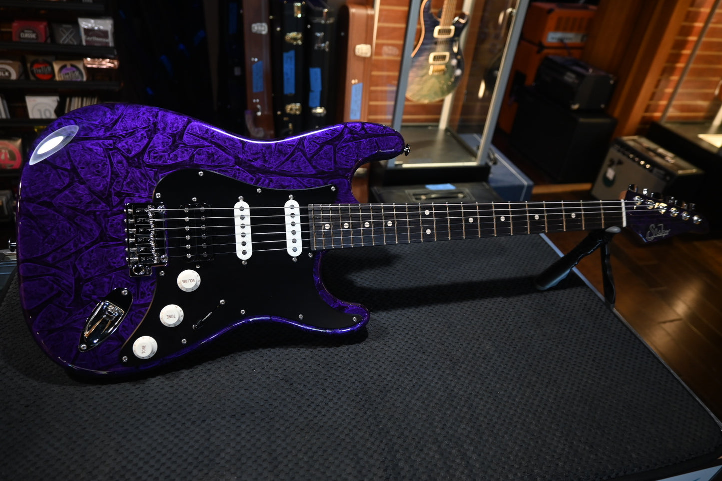 Suhr Custom Classic S - Purple Web Guitar #1218 - Danville Music