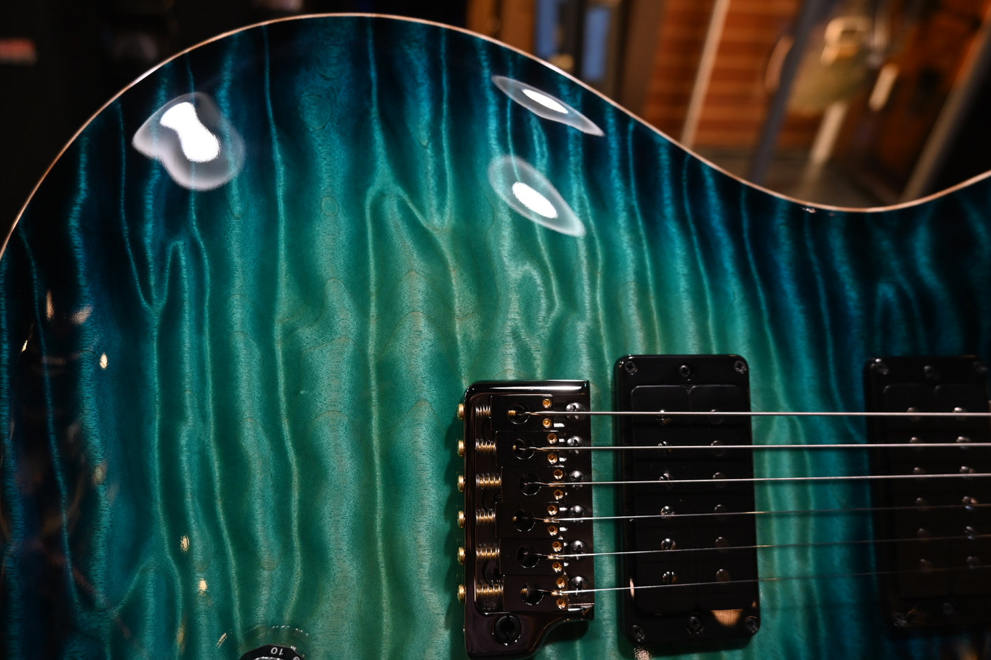 PRS Private Stock Custom 24 One-Piece Quilt Koi - Sub Zero Glow Guitar #11674