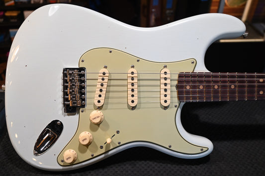 Fender Custom Shop LTD 1964 Stratocaster Journeyman/Closet Classic - Faded Aged Sonic Blue Guitar #5153 - Danville Music