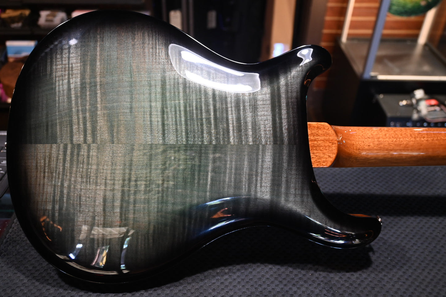 PRS Hollowbody II 594 2021 - Trampas Green Smokewrap Burst Guitar #8884 - Danville Music