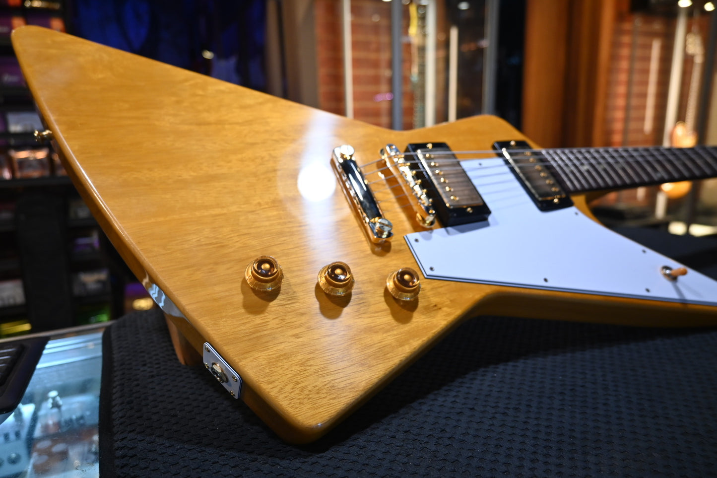 Gibson Custom Shop 1958 Korina Explorer White Pickguard - Natural Guitar #1628